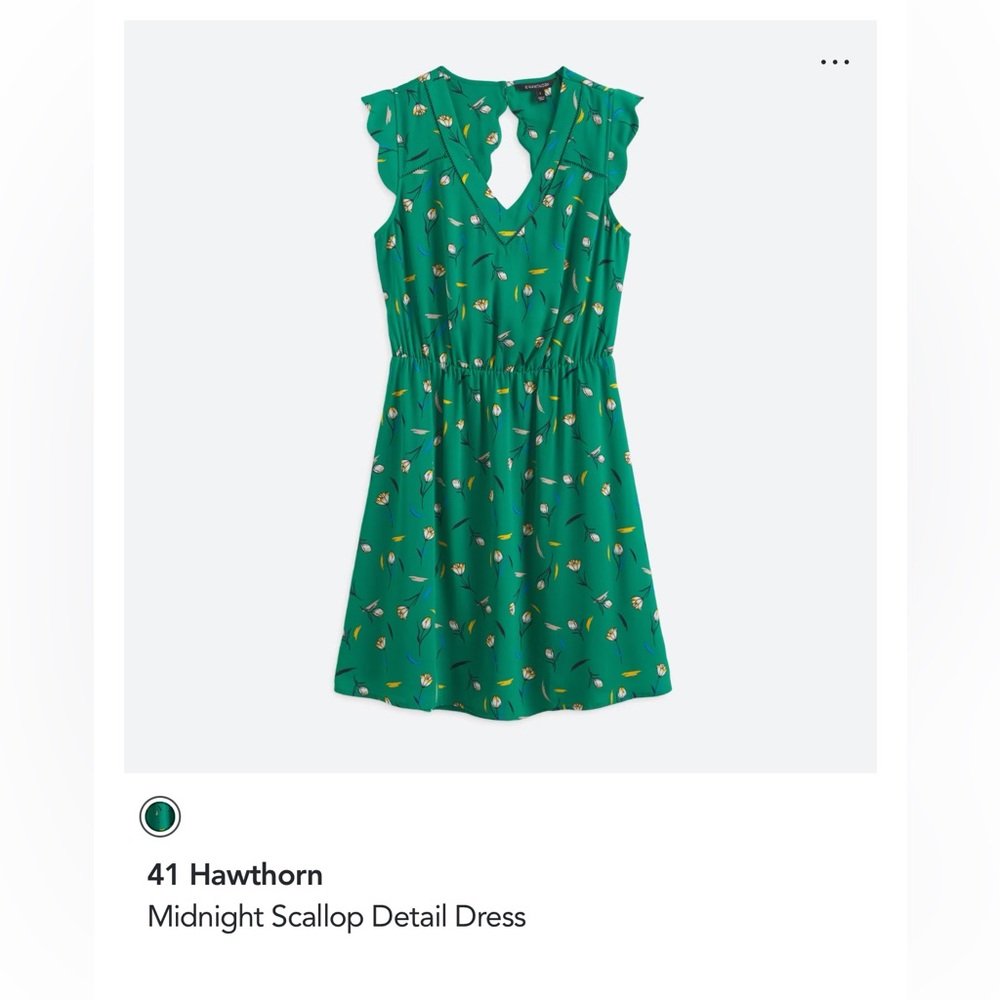 41 Hawthorn Midnight Scallop detail dress. (Size XXL)